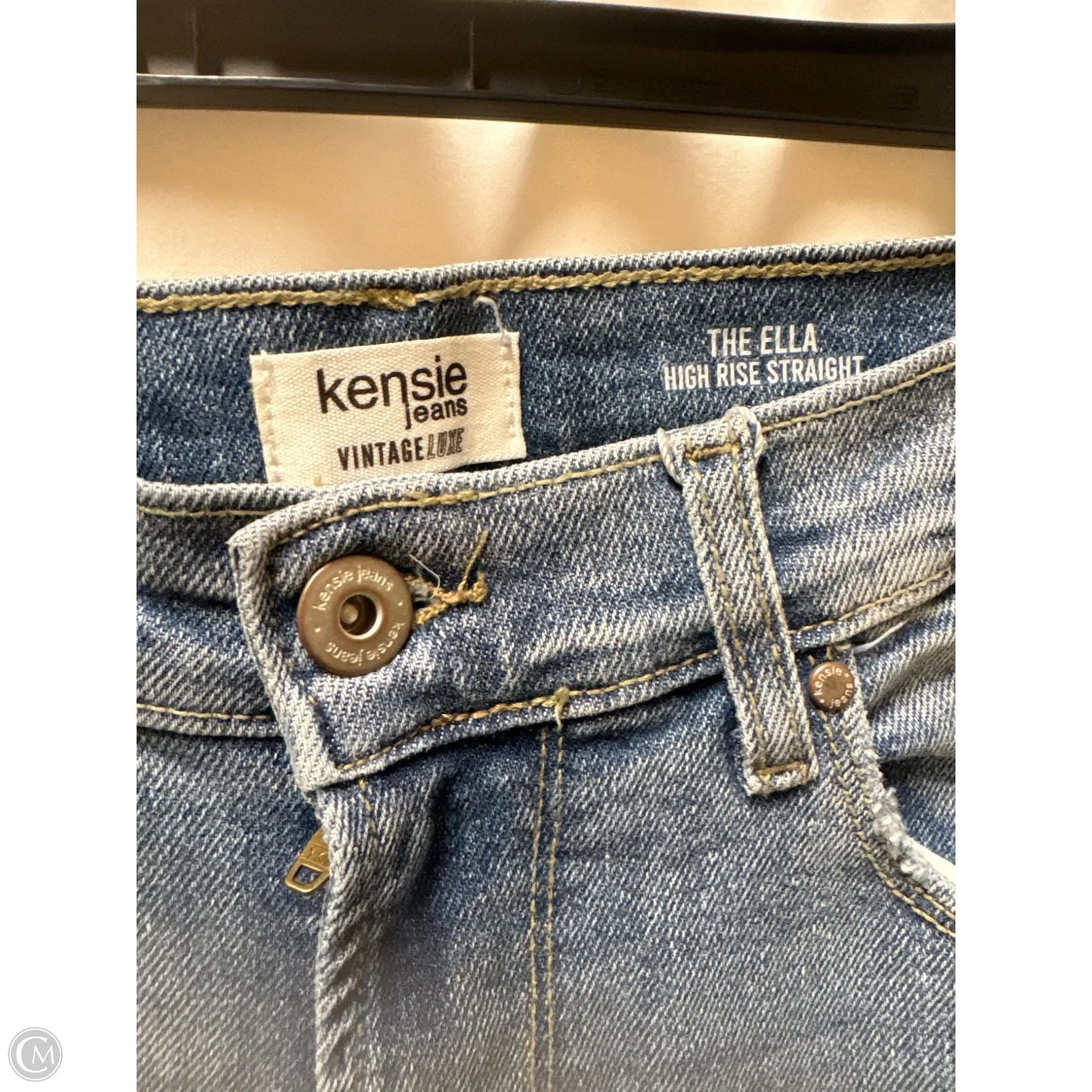 Jeans Straight By Kensie In Blue Denim, Size: 6