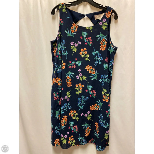 Dress Casual Midi By Philosophy In Navy, Size: L
