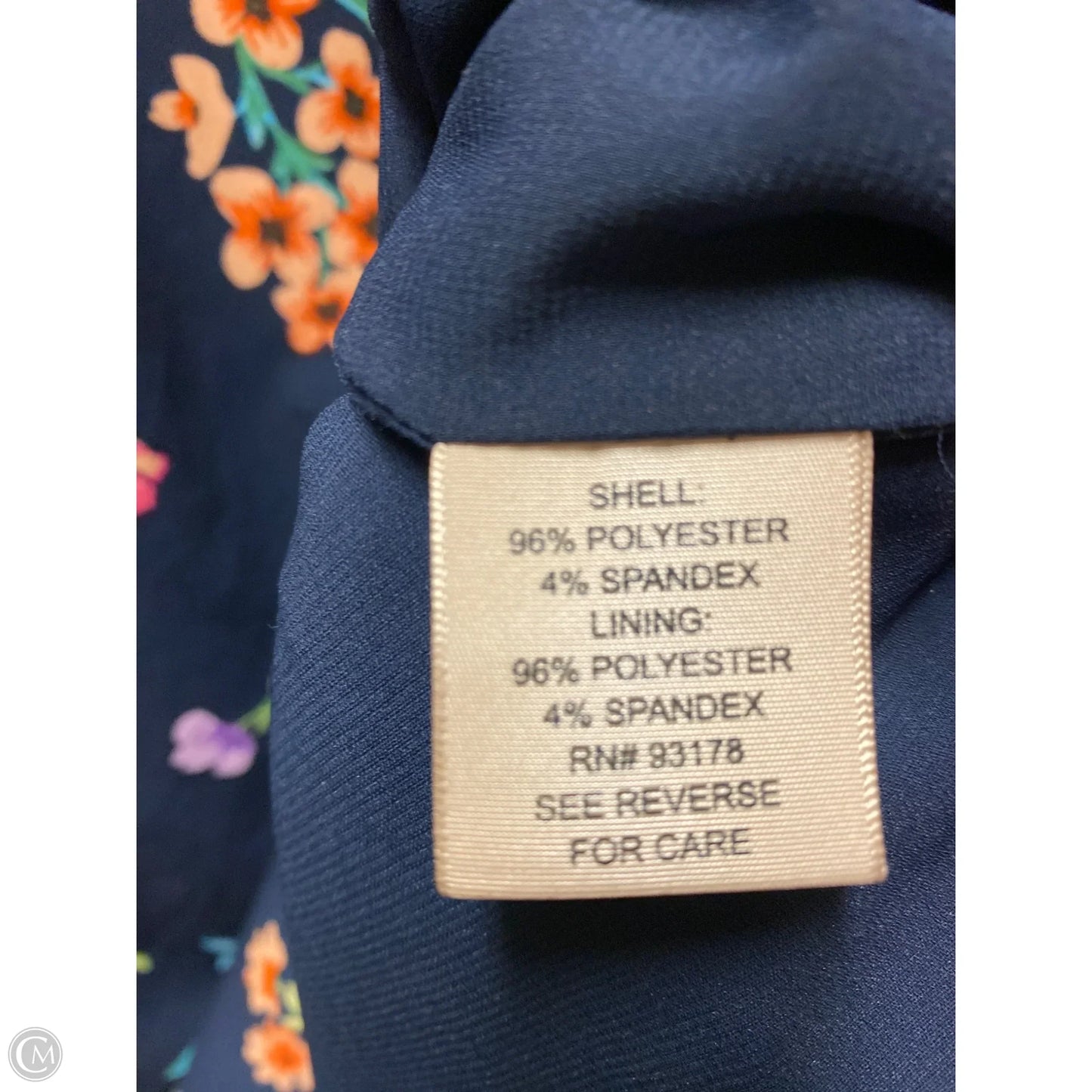 Dress Casual Midi By Philosophy In Navy, Size: L