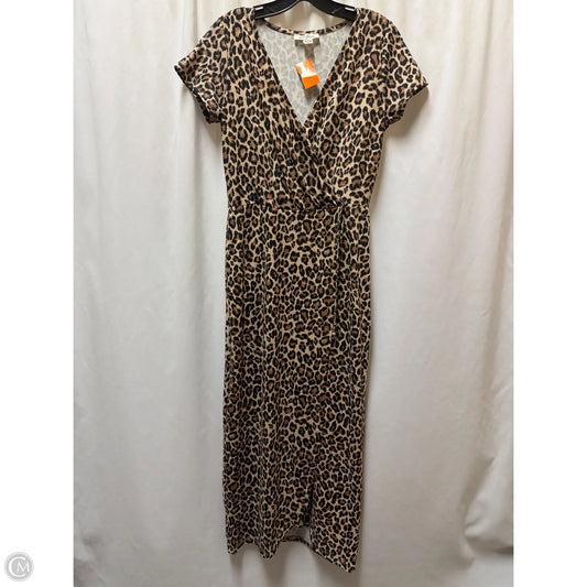 Dress Casual Maxi By Clothes Mentor In Animal Print, Size: L