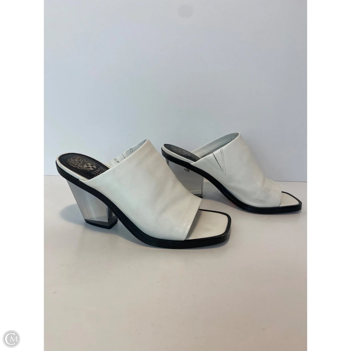 Shoes Heels Block By Vince Camuto In White, Size: 7