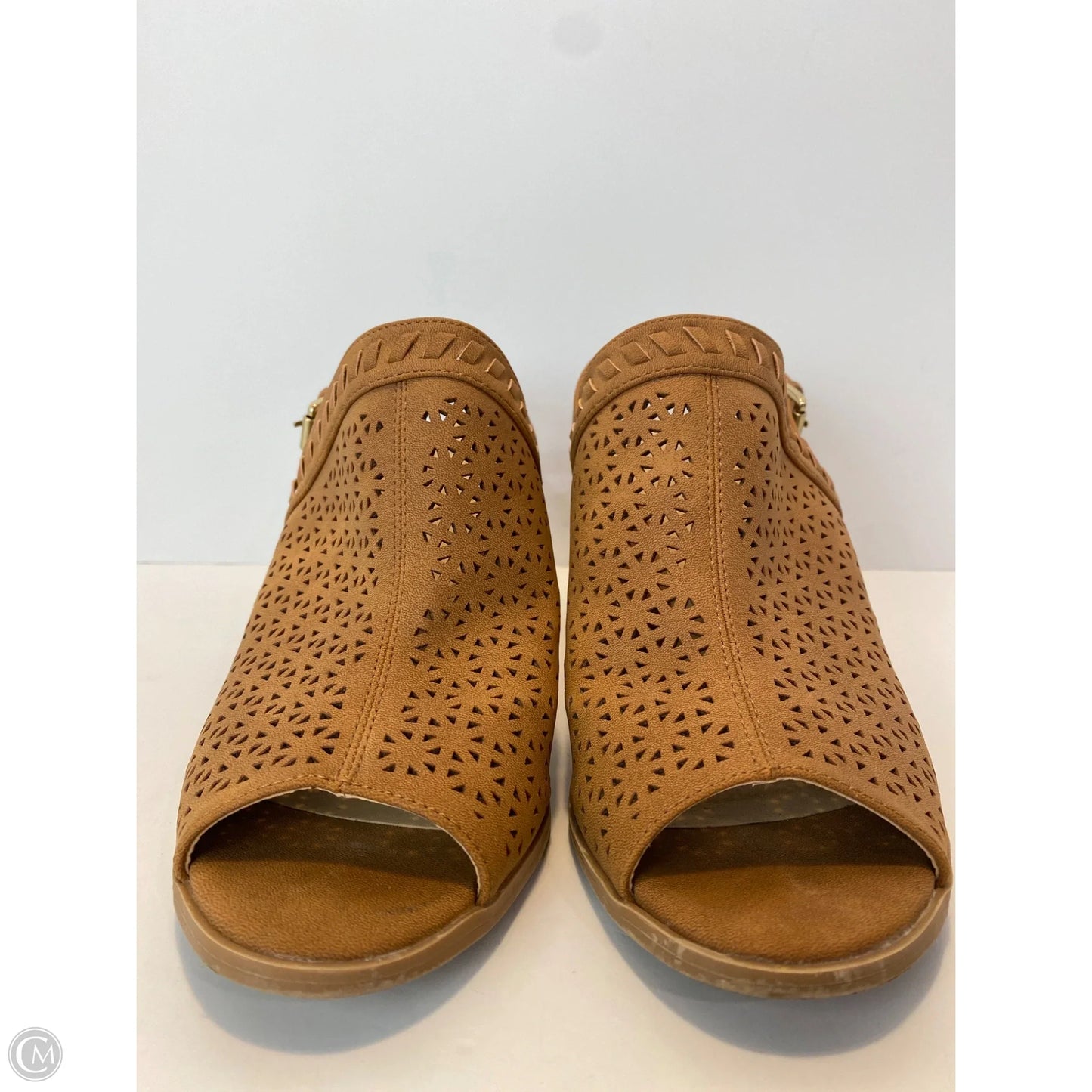Sandals Heels Block By Cl By Chinese Laundry In Brown, Size: 7.5