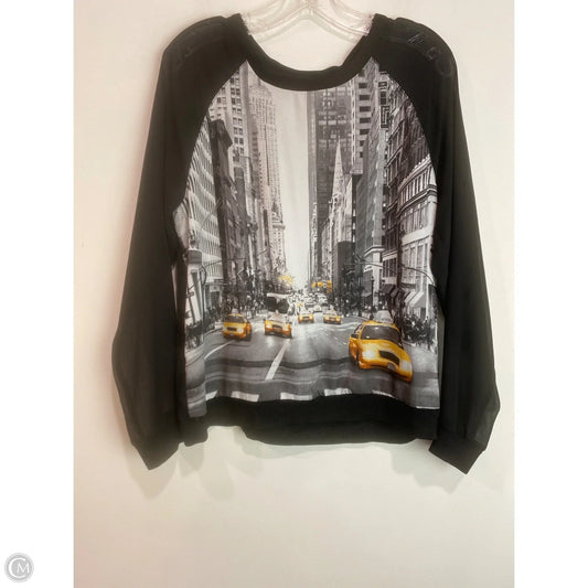 Top Long Sleeve By Elie Tahari In Black, Size: L