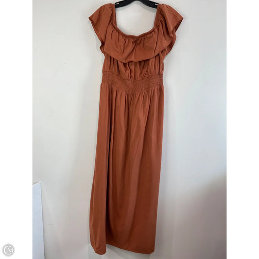 Dress Casual Maxi By Old Navy In Brown, Size: Xl