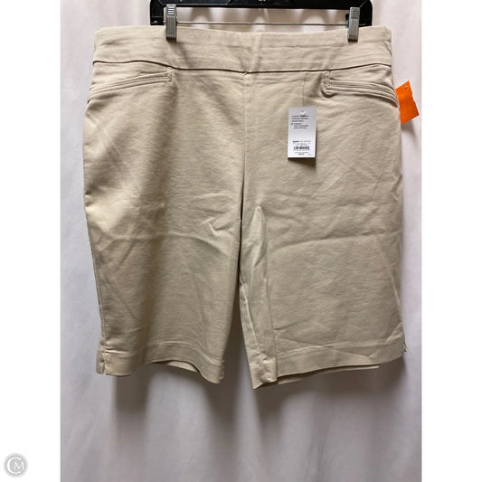 Shorts By Croft And Barrow In Beige, Size: 18