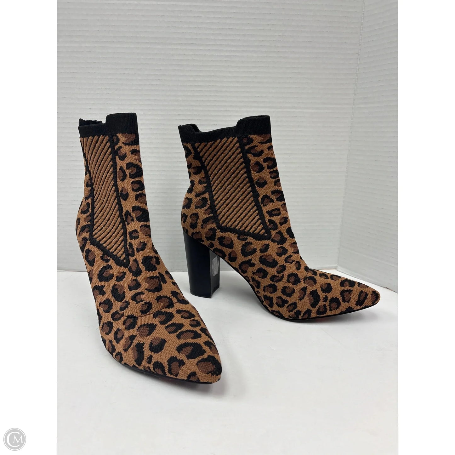 Boots Ankle Heels By Mia In Animal Print, Size: 10