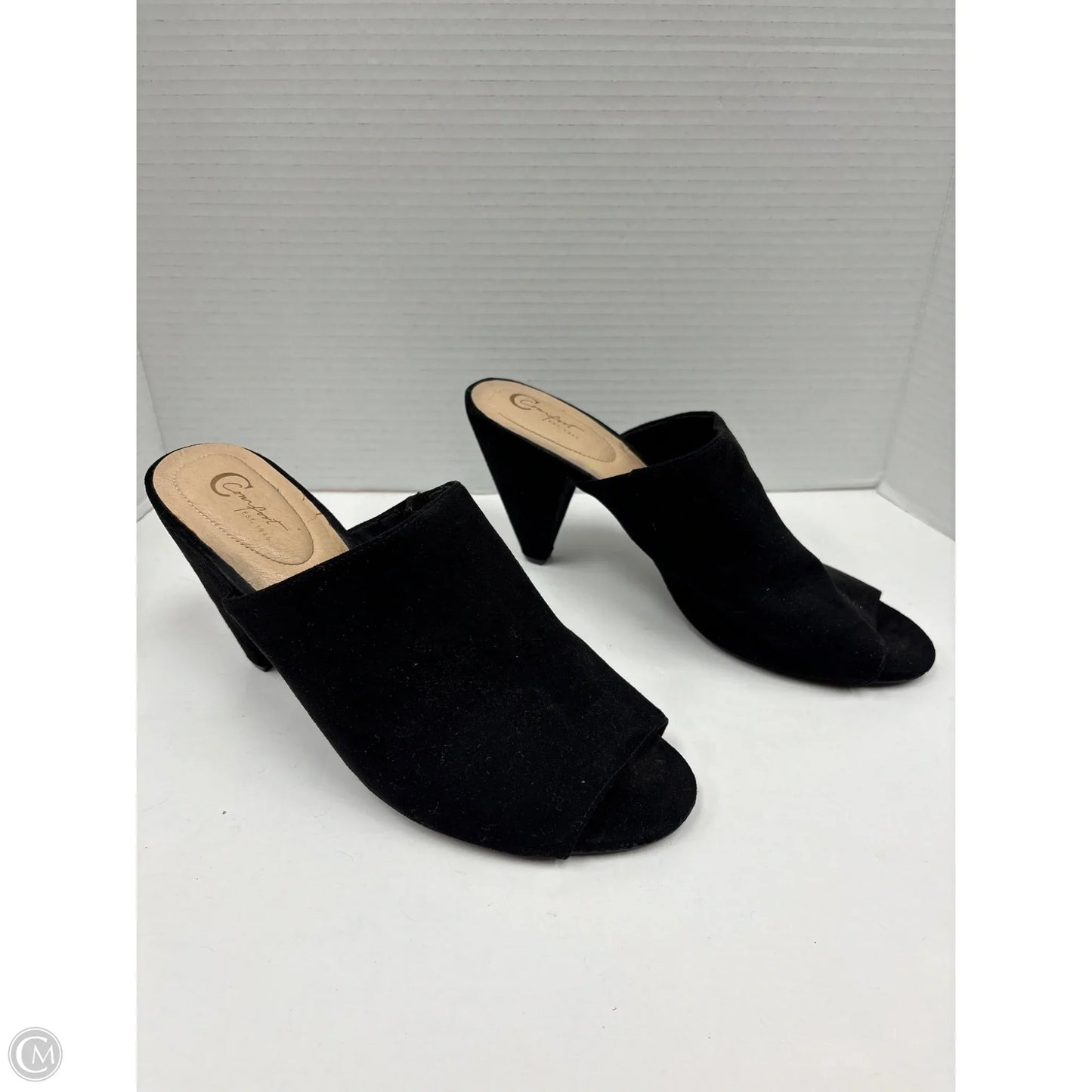 Shoes Heels Wedge By Cato In Black, Size: 10