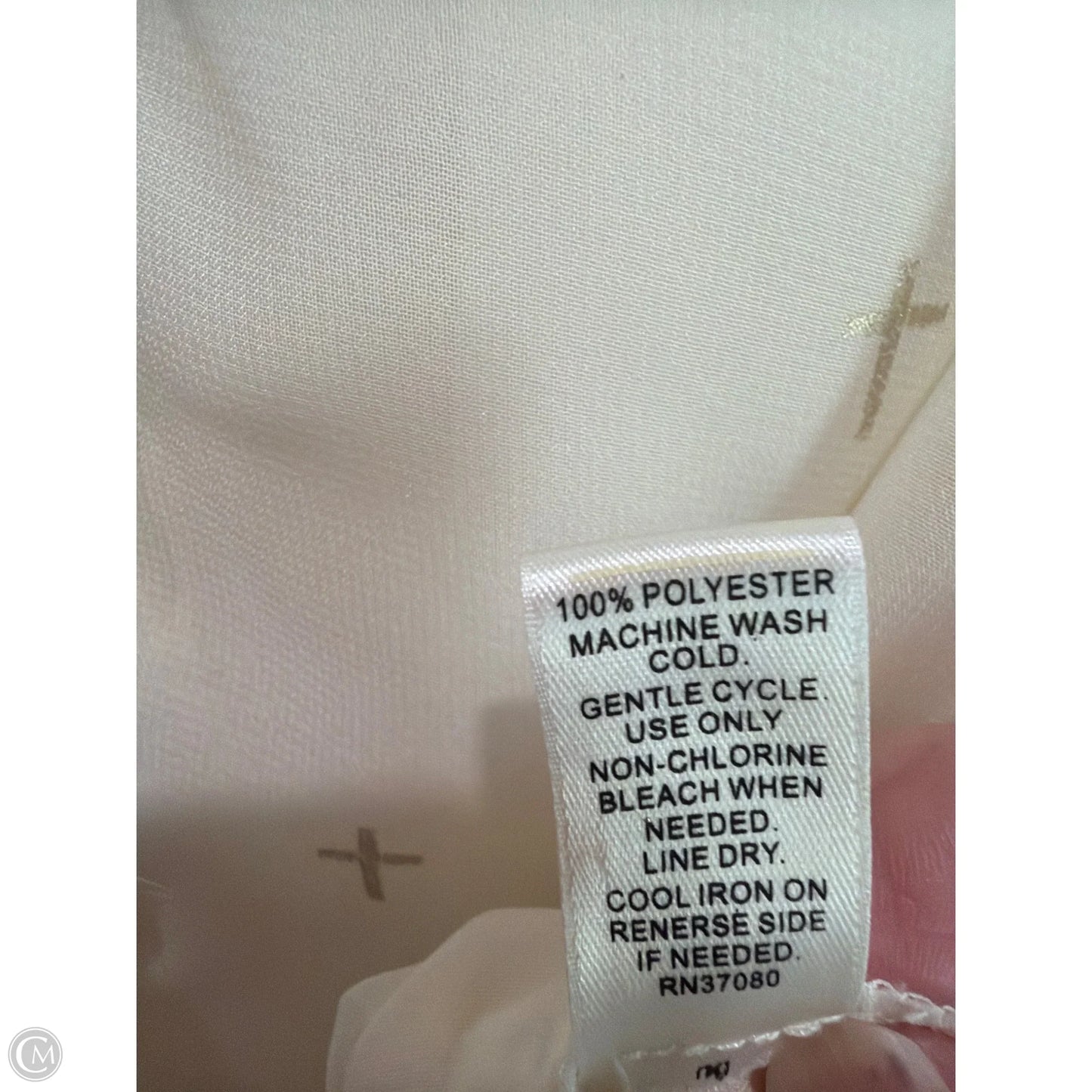 Top Long Sleeve By Cato In Cream, Size: S