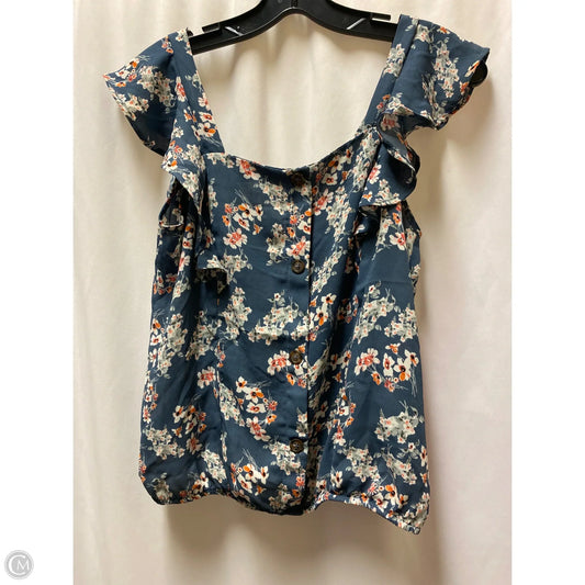 Top Sleeveless By Sienna Sky In Blue, Size: S