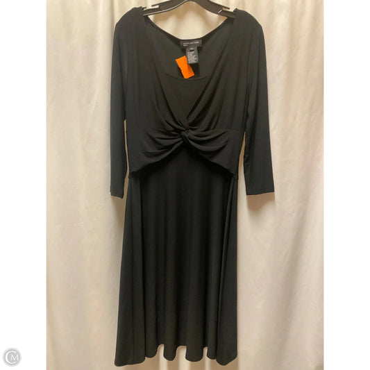 Dress Casual Midi By Jones New York In Black, Size: L