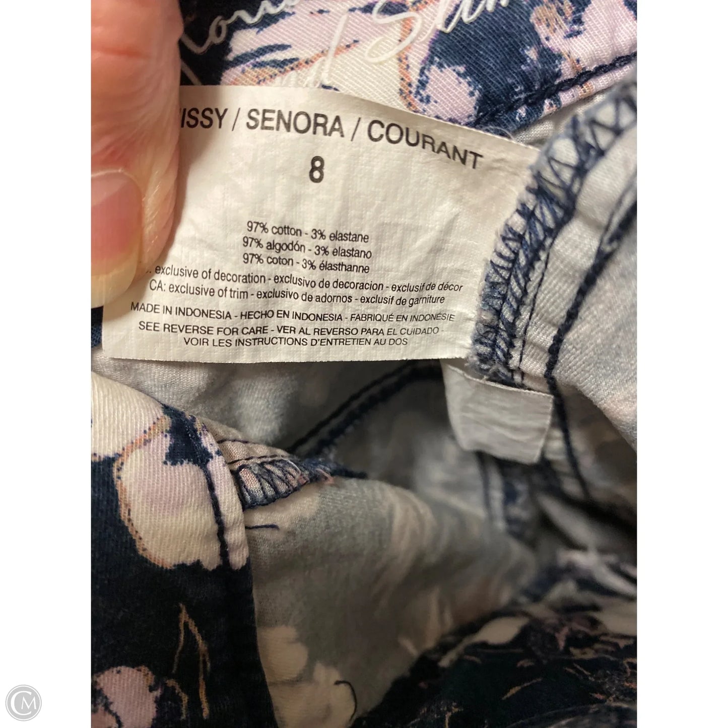 Shorts By Gloria Vanderbilt In Navy, Size: 8