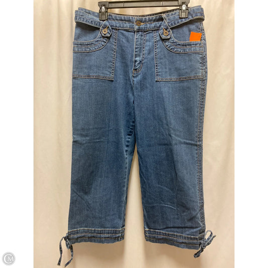 Capris By Christopher And Banks In Blue Denim, Size: 10