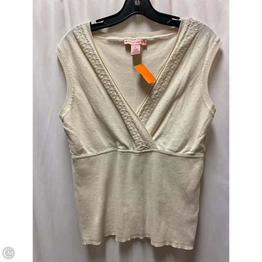 Top Sleeveless By Bandolino In Beige, Size: L