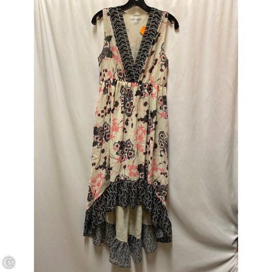 Dress Casual Maxi By New York And Co In Black & Pink, Size: M
