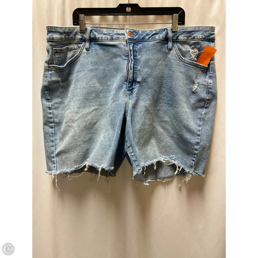 Shorts By Ava & Viv In Blue Denim, Size: 22