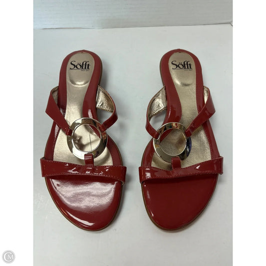 Sandals Flats By Sofft In Pink, Size: 9