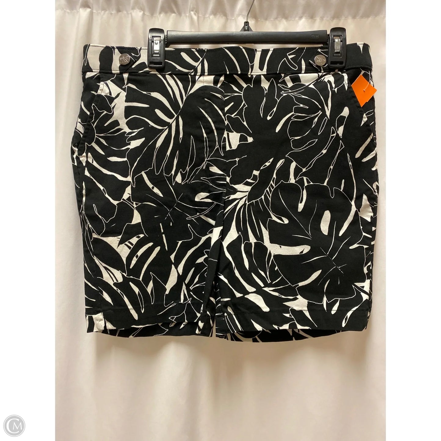 Shorts By Rafaella In Black & White, Size: 14