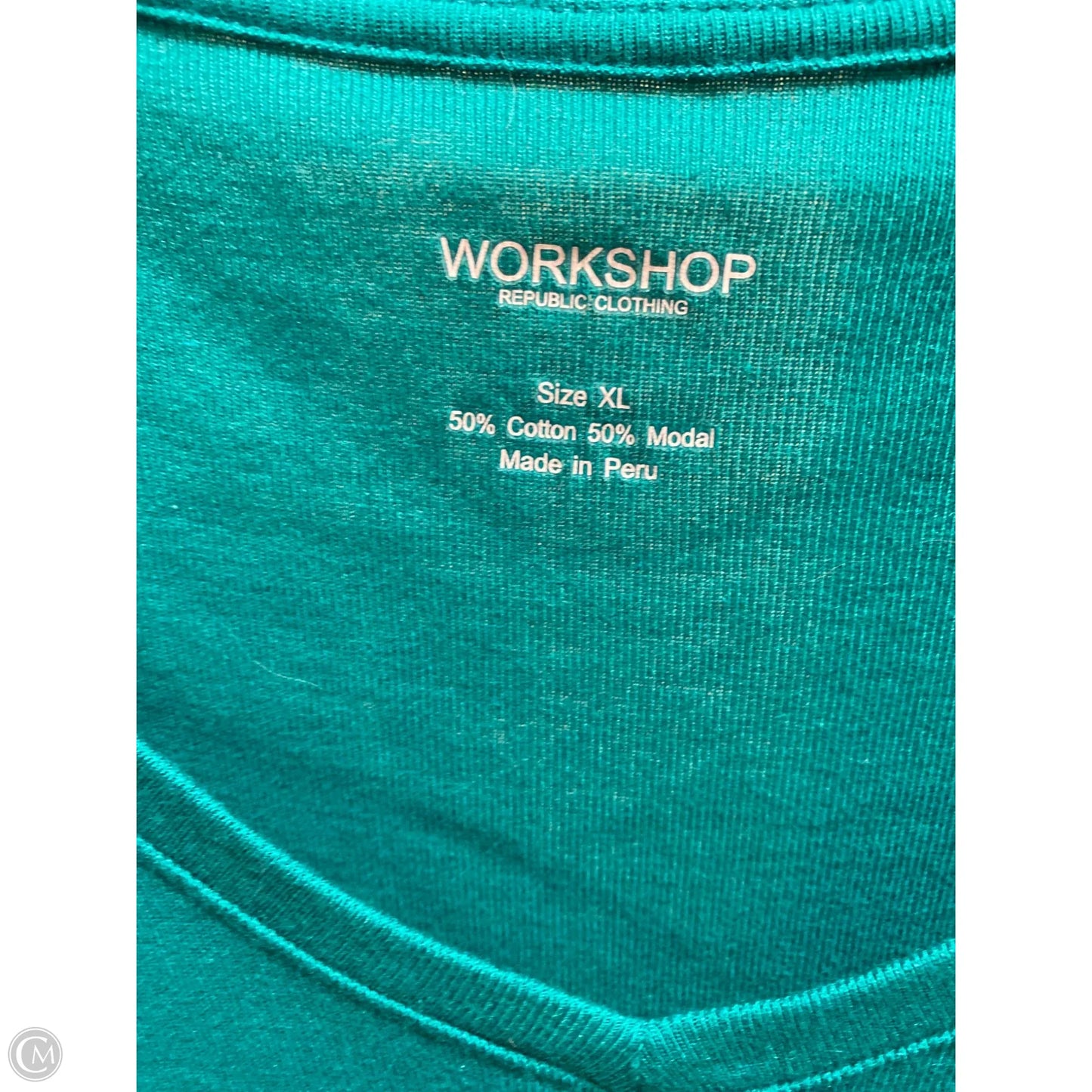 Top Short Sleeve By Workshop In Green, Size: Xl