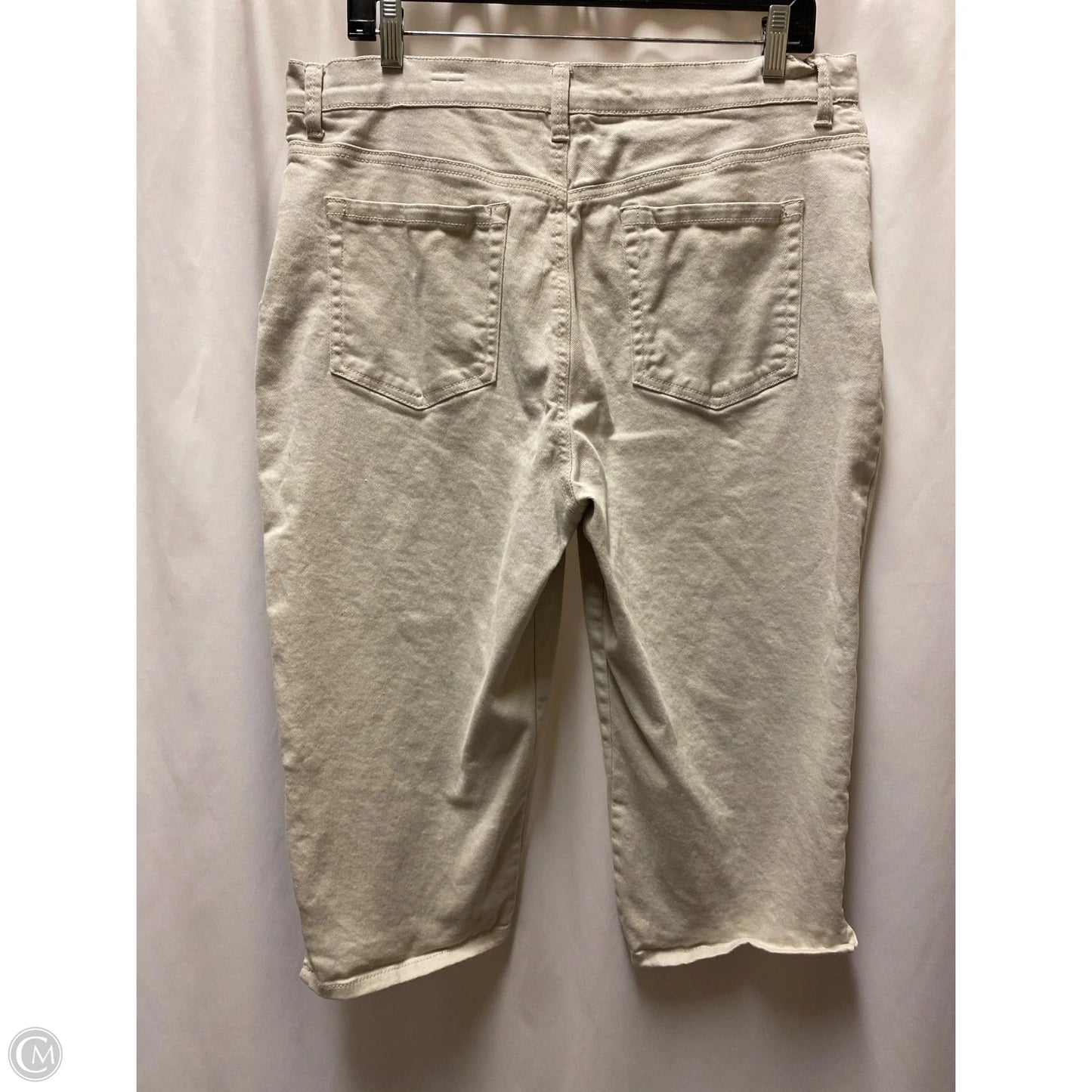 Capris By Gloria Vanderbilt In Beige, Size: 16