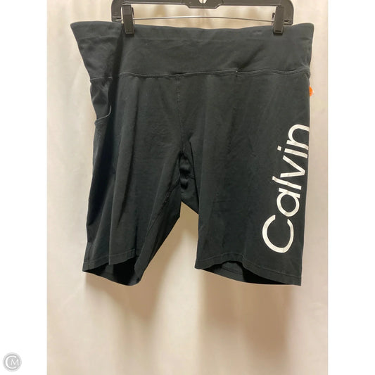 Athletic Shorts By Calvin Klein In Black, Size: 3x