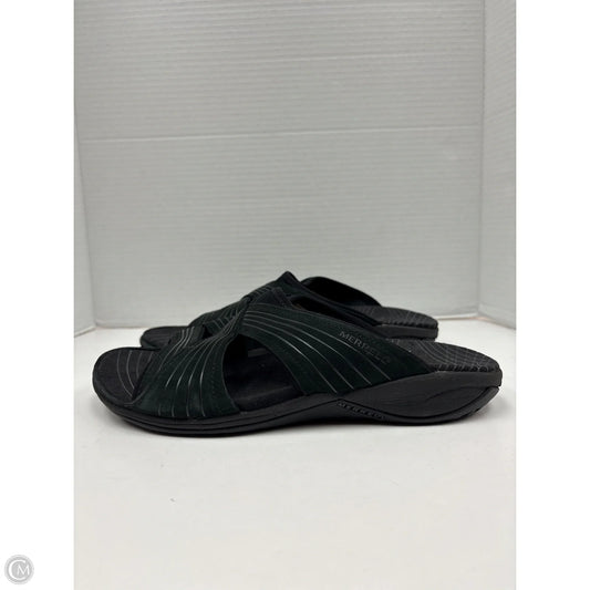 Sandals Flats By Merrell In Black, Size: 9