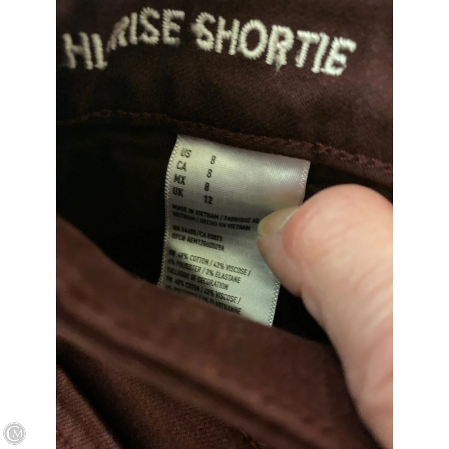 Shorts By American Eagle In Maroon, Size: 8