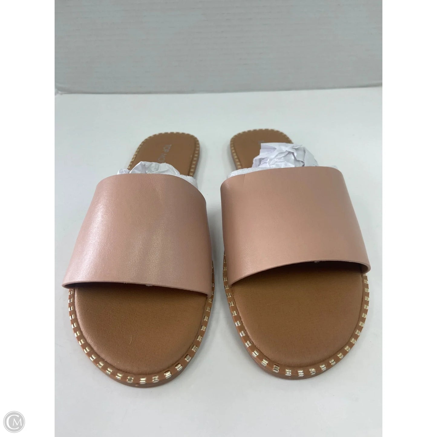 Sandals Flats By Top Moda In Pink, Size: 10