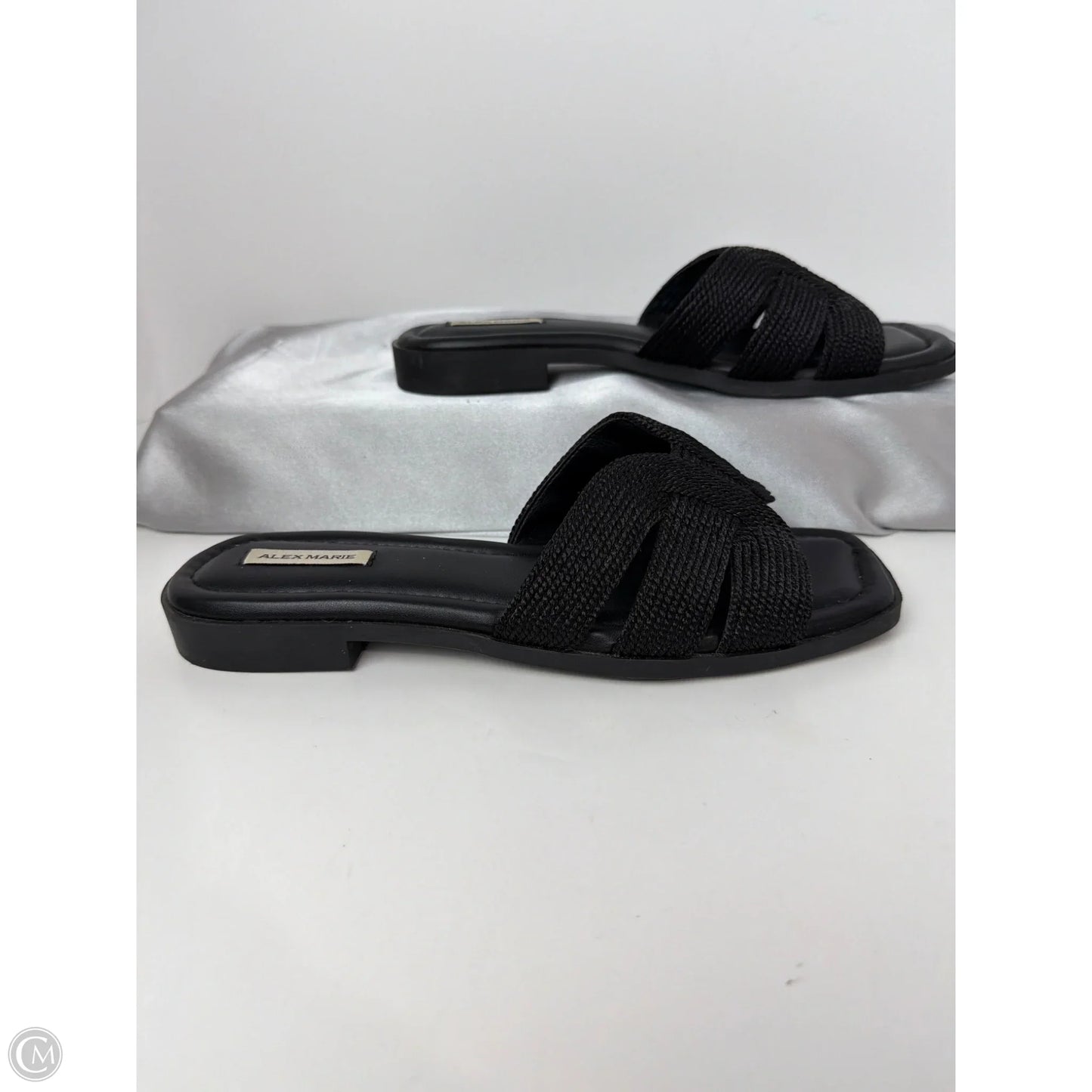 Sandals Flats By Alex Marie In Black, Size: 6.5