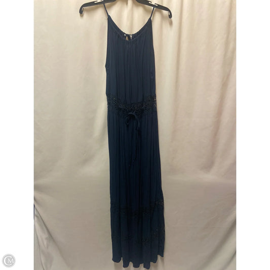 Dress Casual Maxi By No Boundaries In Navy, Size: L