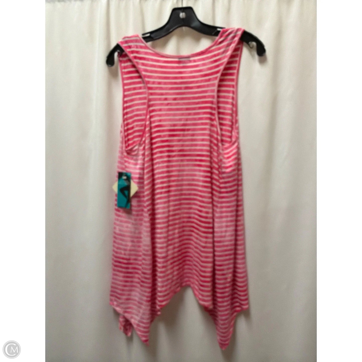 Tank Top By Lee In Pink & White, Size: Xl