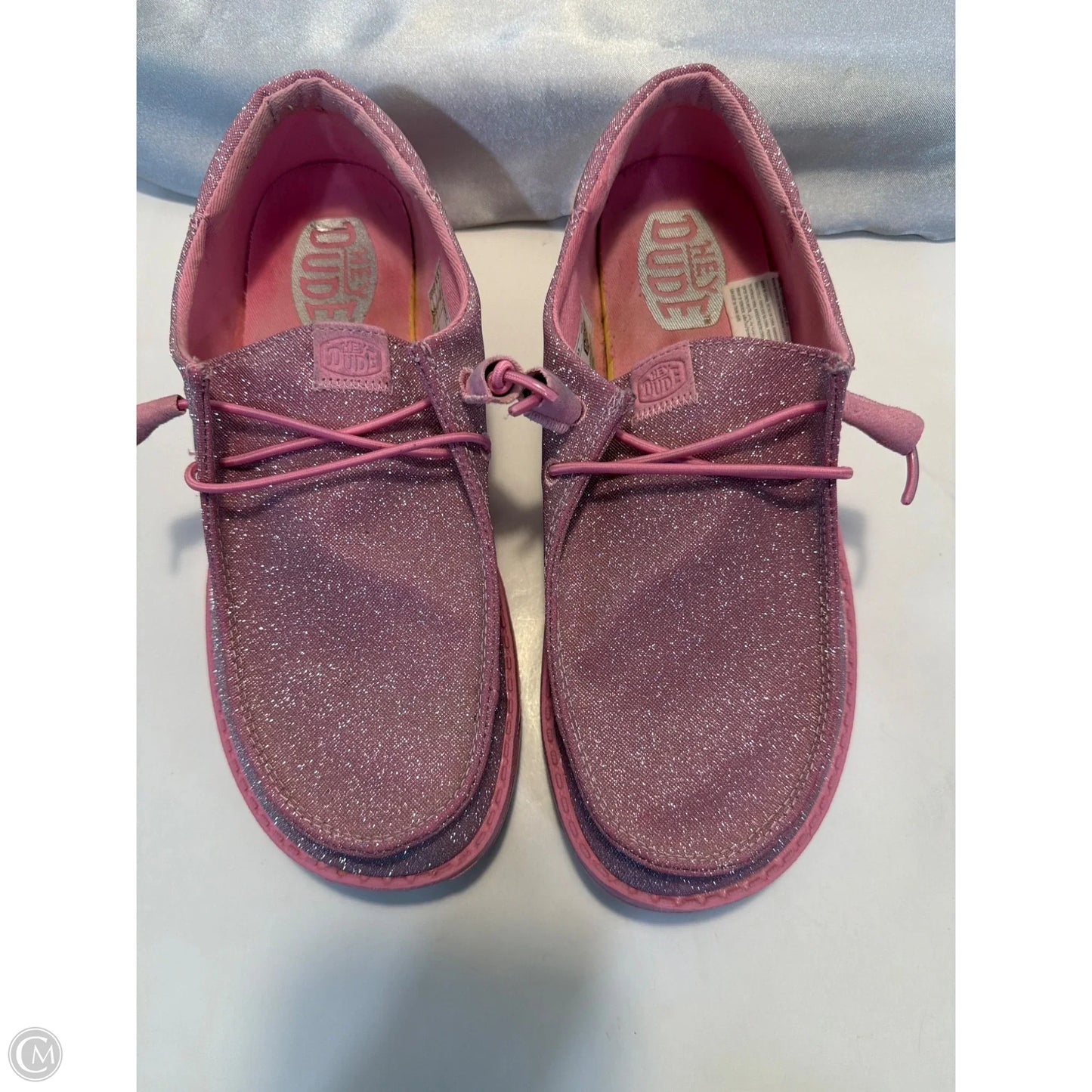 Shoes Flats By Hey Dude In Pink, Size: 8