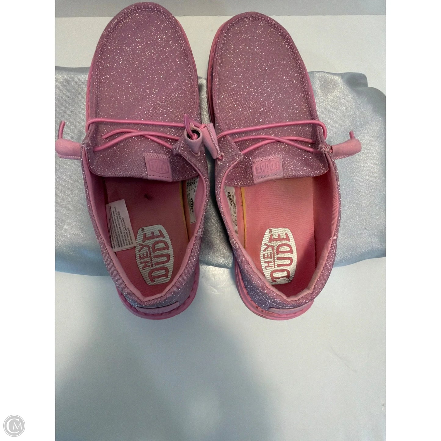 Shoes Flats By Hey Dude In Pink, Size: 8