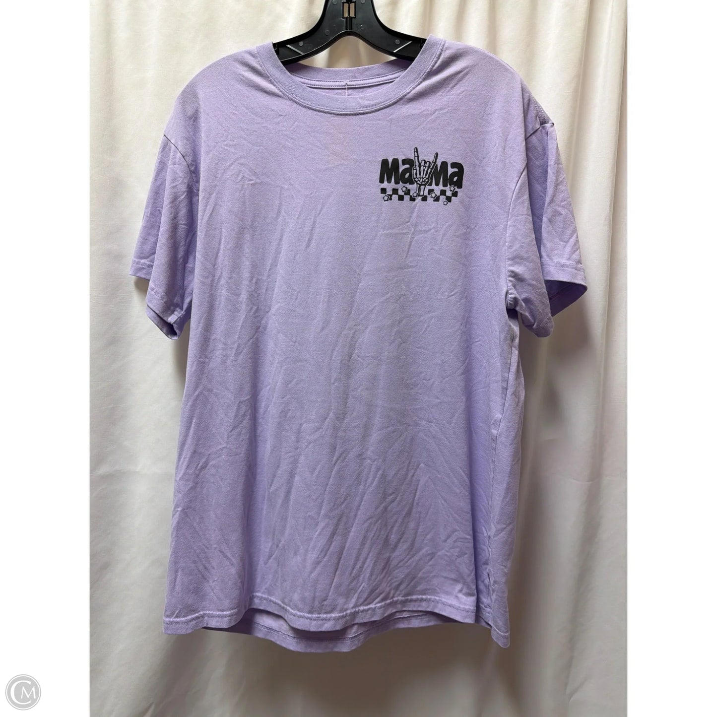 Top Short Sleeve By Athletic Works In Purple, Size: L