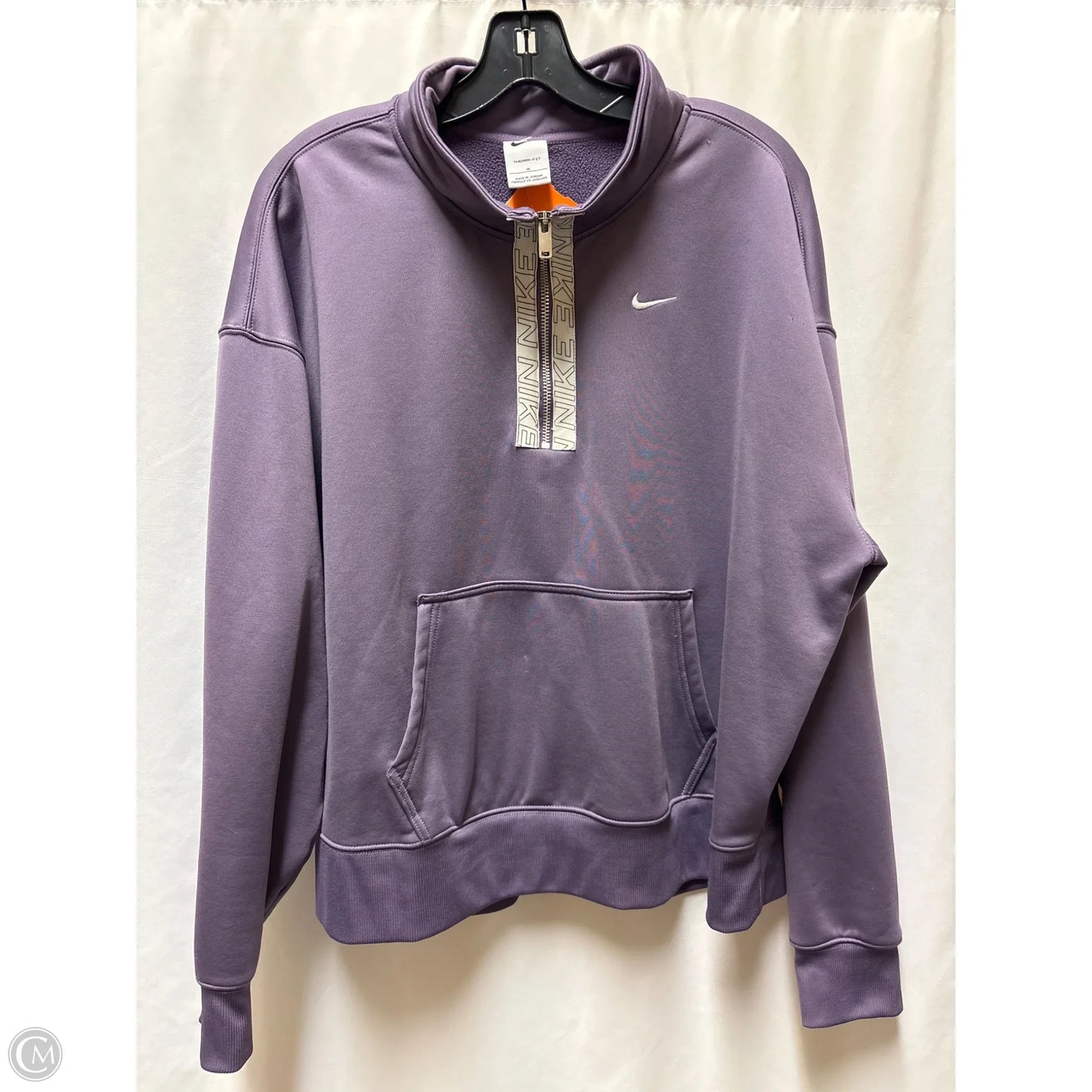Athletic Sweatshirt Crewneck By Nike In Purple, Size: 1x