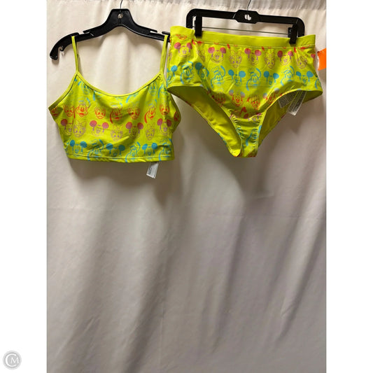 Swimsuit 2pc By Disney In Green, Size: Xl