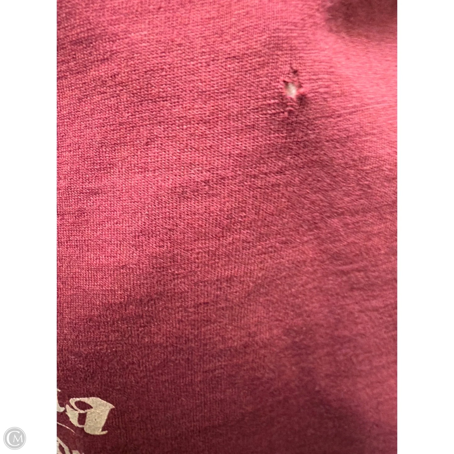 Top Sleeveless By Harley Davidson In Maroon, Size: L