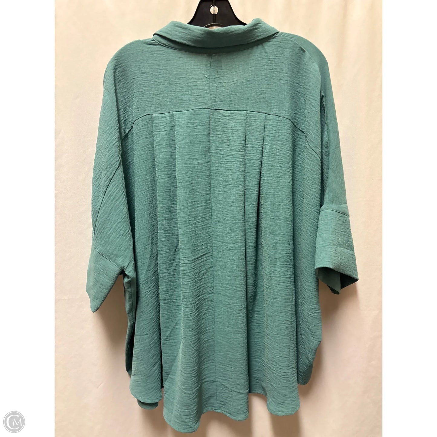 Top Short Sleeve By Easel In Green, Size: L