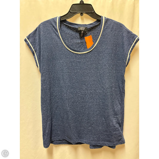 Top Short Sleeve By Jones New York In Navy, Size: L