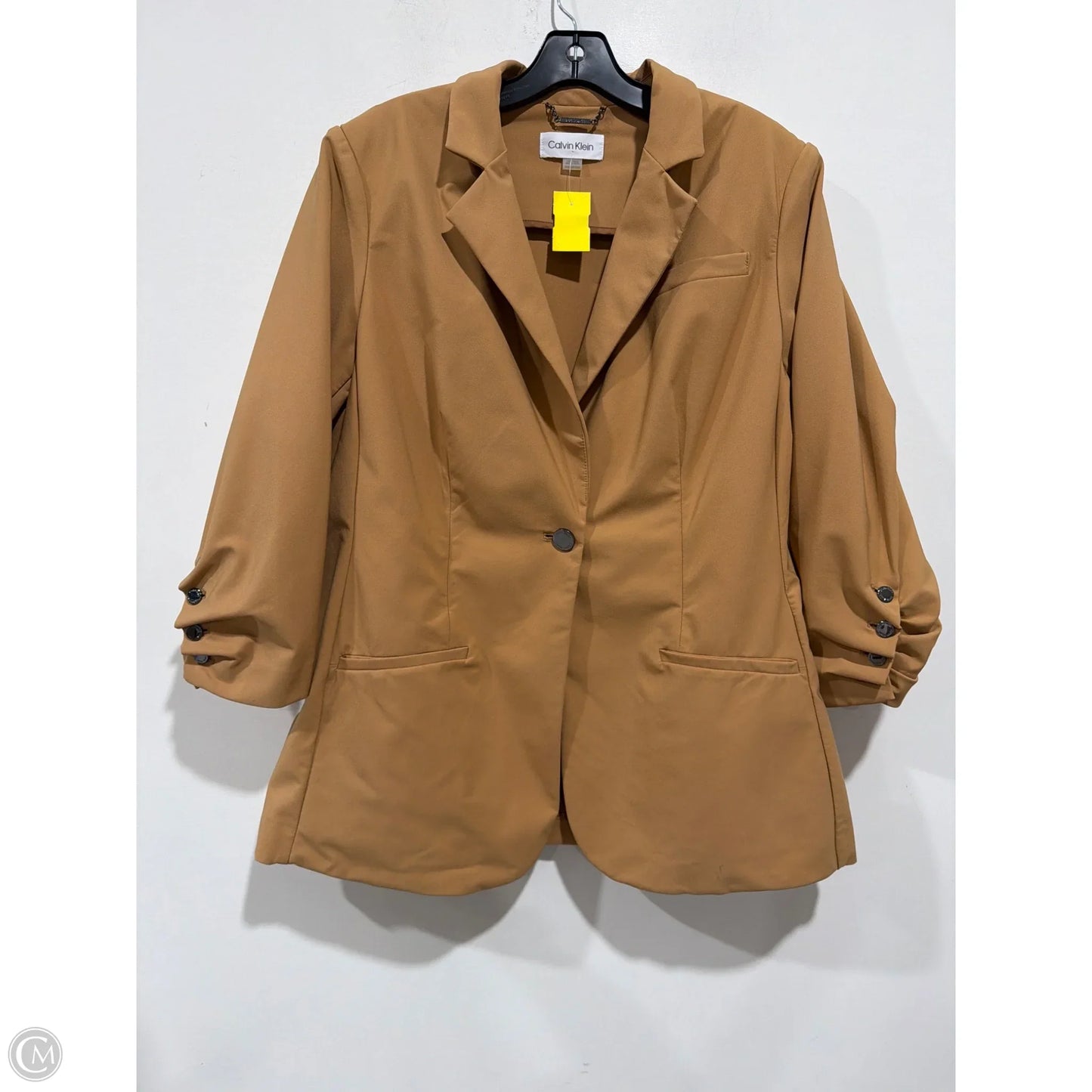 Blazer By Calvin Klein In Brown, Size: 1x