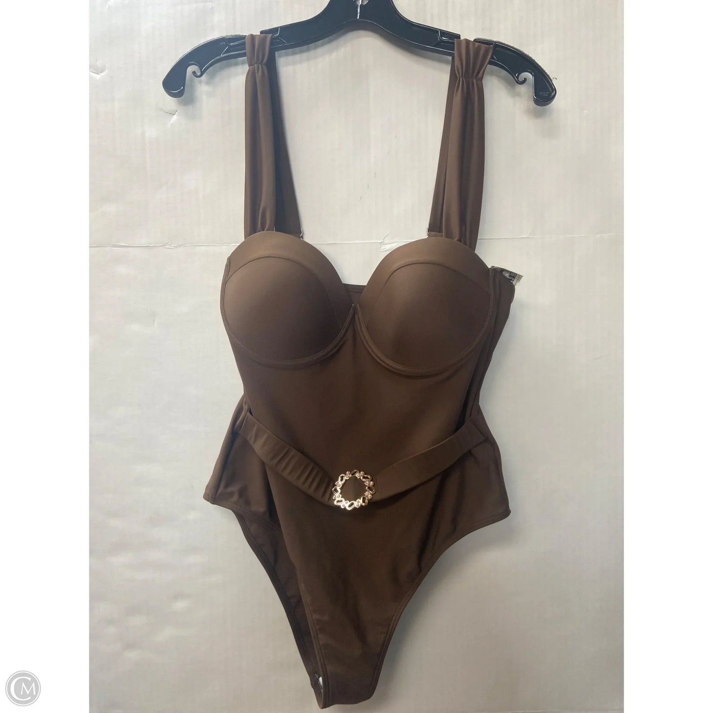 Swimsuit By Clothes Mentor In Brown, Size: L