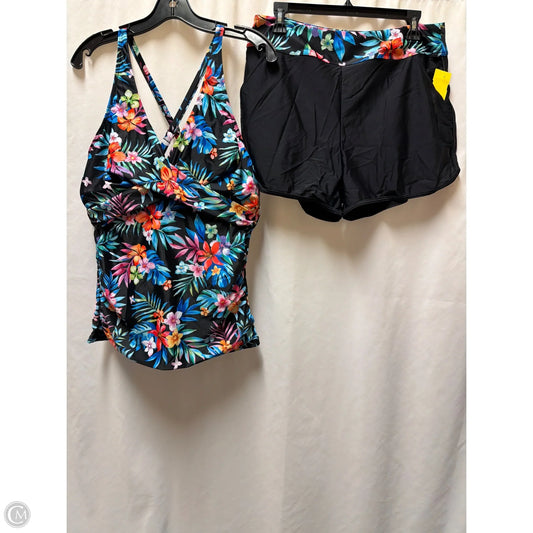 Swimsuit 2pc By Clothes Mentor In Floral Print, Size: Xl