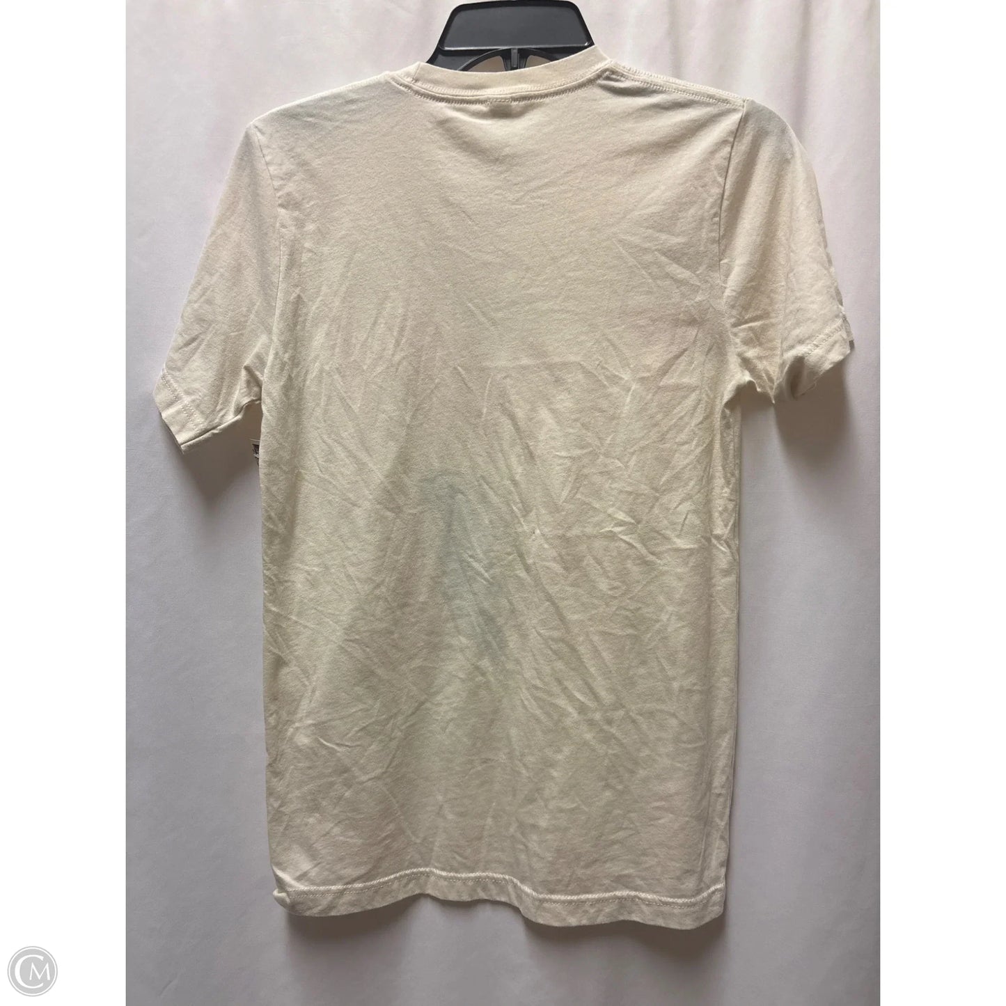 Top Short Sleeve By Bella + Canvas In Tan, Size: S