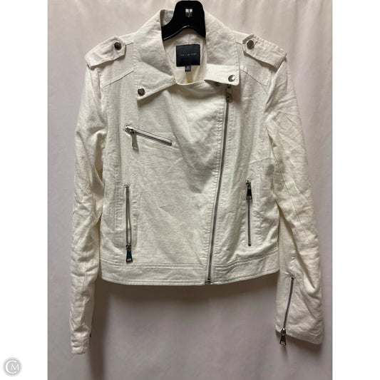 Jacket Moto By Limited In White, Size: M