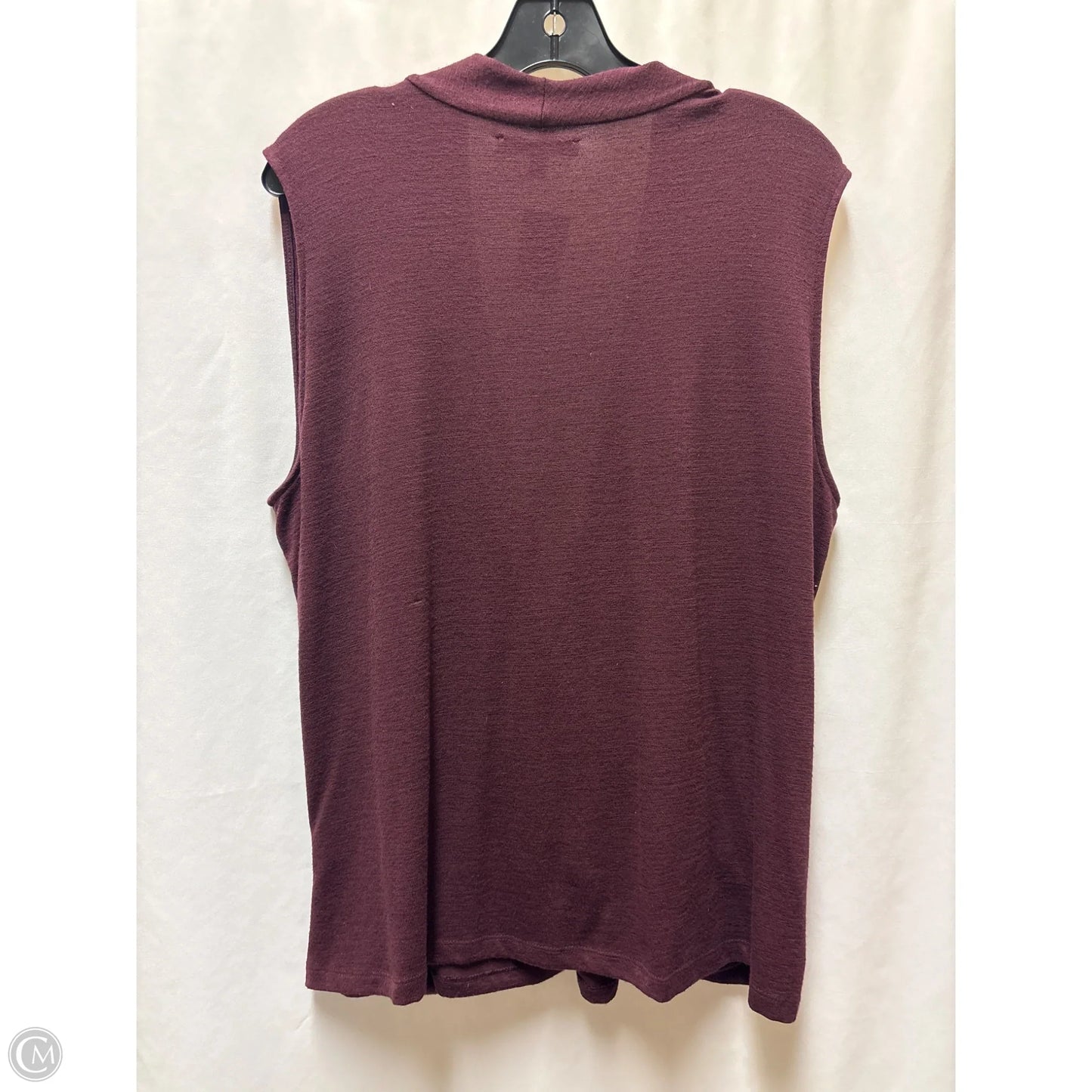 Top Sleeveless By 41 Hawthorn In Maroon, Size: 2x