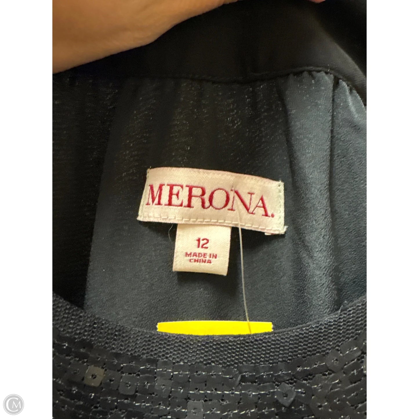 Dress Casual Midi By Merona In Black, Size: L