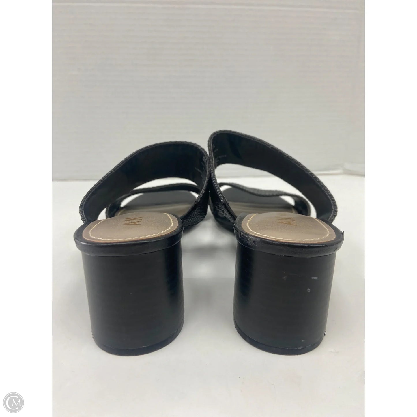 Sandals Heels Block By Anne Klein In Black, Size: 7.5