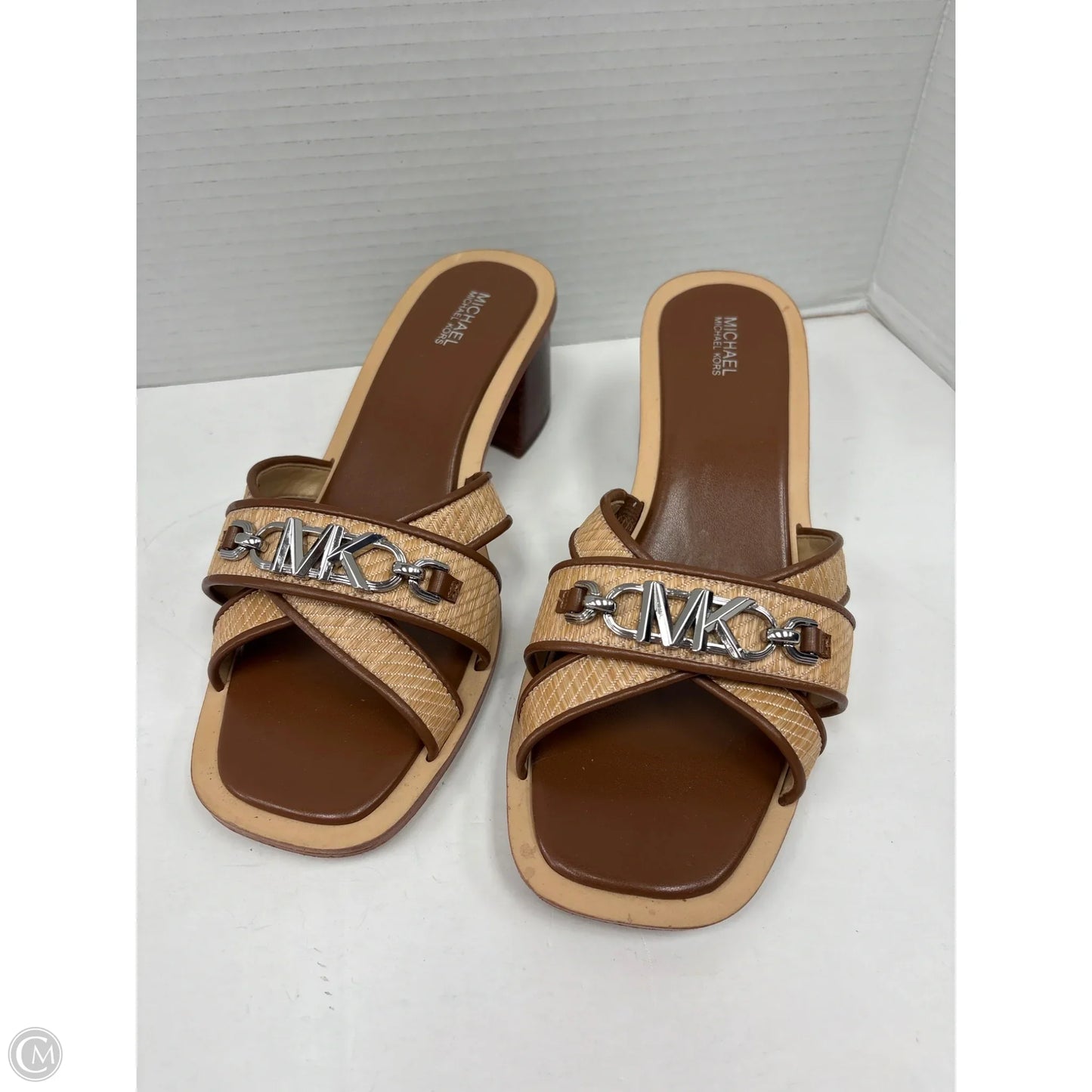 Shoes Heels Block By Michael By Michael Kors In Brown, Size: 8.5