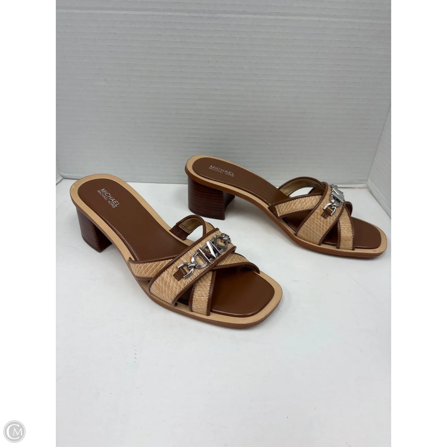Shoes Heels Block By Michael By Michael Kors In Brown, Size: 8.5