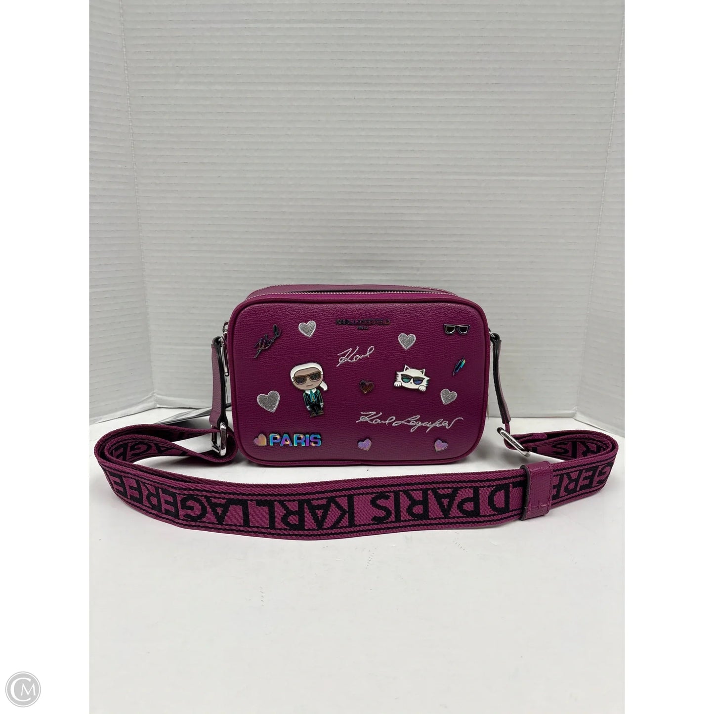 Crossbody Designer By Karl Lagerfeld, Size: Medium