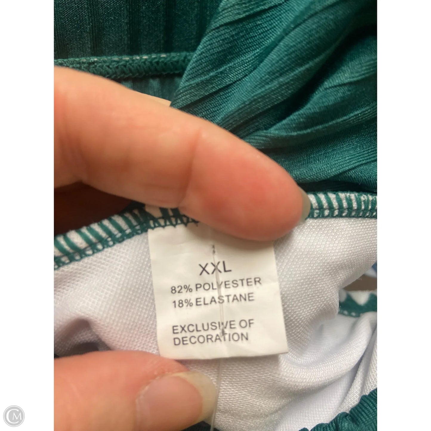 Swimsuit 2pc By Clothes Mentor In Green, Size: Xxl